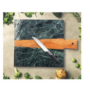 Planche à découper élégante en marbre blanc avec coupe de Fruits et légumes en bois pour la maison, le Restaurant, l'hôtel, les Gadgets de cuisine fabriqués en inde - Product Image 6