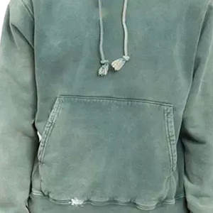 Haute Qualité 500 GSM Coton Épais Blanc Plaine Lourd Surdimensionné Hoodies No String Unisexe Logo Personnalisé Plus La Taille Hommes Hoodies - Product Image 2