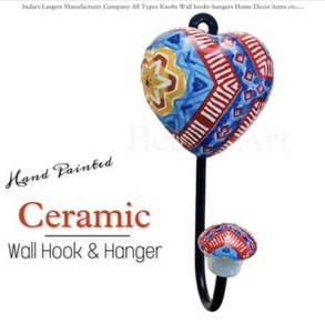 Crochets muraux de manteau de cintre en métal de prix d'usine direct avec le coeur en céramique produit de qualité de la meilleure qualité - Product Image 1