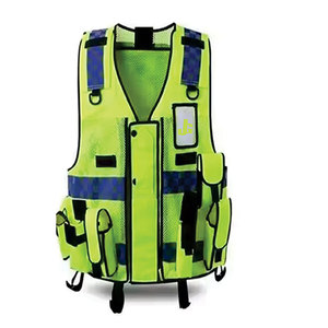 Venta al por mayor de alta visibilidad transpirable 100% poliéster unisex Chaleco de seguridad para trabajos de construcción - Product Image 2