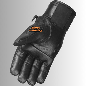 Gants de course personnalisés à doigts entiers en cuir de chèvre véritable antidérapants Protection de motard personnalisée Compatibilité avec les écrans tactiles - Product Image 5