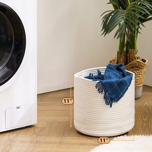 Panier en corde de coton, grande couverture panier à linge pour lancers, oreillers, couverture OEM fabriqué au Vietnam, vente en gros - Product Image 3