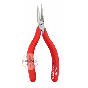 Alicates de Punta de Aguja de Precisión Erem 2411P de 6 Pulgadas, de Acero Inoxidable, Seguros contra Descargas Electrostáticas, con Mordazas Redondeadas Dentadas Internas y Mango Ergonómico - Product Image 3