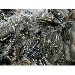 เข็มขัดหนังวัวสั้นสำหรับผู้ชาย, เข็มขัดปักกระดุมด้านหน้าหนังวัวแท้สีล้วนสำหรับฤดูหนาว - Product Image 5