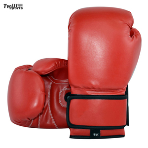 Guantes de Boxeo de Cuero Personalizados OEM con Cierre de Gancho y Bucle, Características Antideslizantes para un Rendimiento Superior en el Ring - Product Image 1