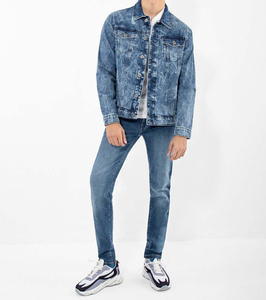 Vestes en jean décontractées pour hommes de haute qualité - Teinture unie, ajustables, écologiques et respirantes, 100% coton - Product Image 4