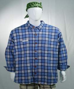 Camisa de franela de manga larga con estampado elegante personalizado para hombres de alta calidad 100% algodón moda sostenible antiarrugas transpirable para - Product Image 3