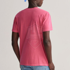 Slim Fit Streetwear Sun Faded T-Shirts Bonne Qualité Tissu Tricoté Teint Uni Long Surdimensionné Numérique Nouveau Stock T-shirts Solides - Product Image 2