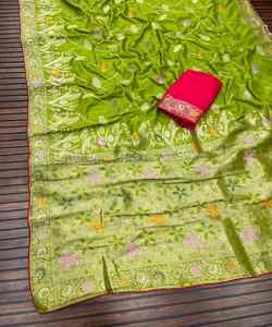 Ready-to-Wear <b>Organza</b> Saree for Women - Product Image 3