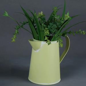 เหยือกชุบสังกะสีสำหรับตกแต่งบ้านในฟาร์มกระถางต้นไม้ทำจากโลหะสำหรับตกแต่งบ้านระเบียงลานบ้าน - Product Image 1