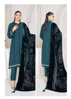 Salwar Kameez de haute qualité pour femmes, tenue de soirée, style indien et pakistanais, robe en laine, provenance Inde et Pakistan, Riaz Arts D-06