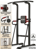 Torre de Ejercicios Multifuncional Portátil con Barra de Dominadas para Entrenamiento de Fuerza en Casa