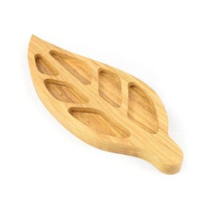 Bandeja de madera floral de múltiples compartimentos de alta calidad hecha a mano para decoración del hogar, utensilios de cocina y comedor, madera Natural con uso de catering - Product Image 4