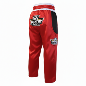 กางเกงมวยไทยผ้าซาตินออกแบบเองขายดีที่สุด สวมใส่สบาย แห้งเร็ว ระบายอากาศดี ราคาส่งถูก ซักแล้ว สำหรับผู้ชาย - Product Image 2