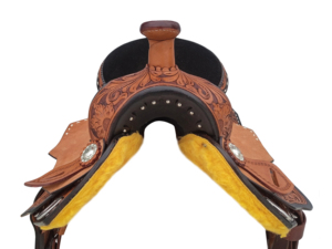 Couteau de poche en cuir véritable personnalisable de qualité supérieure, style western, avec broderie en cuir, deux tons, arbre en fibre de verre, sculpture florale - Product Image 5