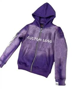 เสื้อฮู้ดล้างหินว่างเปล่าเสื้อฮู้ดซักกรดแบบวินเทจเสื้อฮู้ดซักได้พิมพ์ลายหน้าจอ - Product Image 5