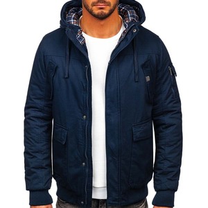 Men Heavyweight Parka Jacket Coat With <b>Detachable</b> Hood Water Resistant Warm Parka Jacket Windproof Padded Puffy Coat - Product Image 5