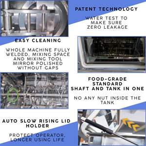 เครื่องผสมยาสูบอเนกประสงค์ 100 ลิตร 200 ลิตร 300 ลิตร เครื่องผสมแบบริบบิ้น เครื่องผสมผง - Product Image 4