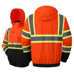 La mejor chaqueta de seguridad reflectante en línea, chaqueta de trabajo cálida impermeable y a prueba de viento de alta calidad con MOQ bajo - Product Image 6