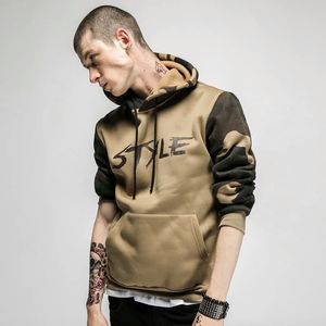 Pull à manches camouflage sur mesure Sweats à capuche pour hommes Service OEM Sweat à capuche à manches longues en coton polaire respirant sans fermeture éclair - Product Image 6