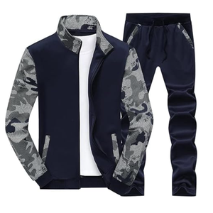 Sweatshirts de survêtement deux pièces fermeture éclair personnalisé coupe ajustée ensemble de course décontracté prix abordable OEM et emballage personnalisé - Product Image 5