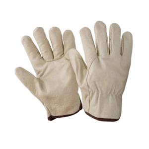 Guantes de Trabajo de Seguridad de Cuero con Franja Amarilla en la Parte Posterior, Talla XL, Guantes de Soldadura de Goma - Product Image 4