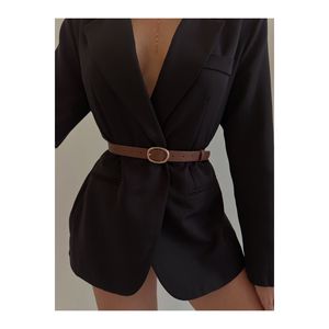 Ceinture à boucle ovale pour femmes, pour pantalons, vestes, robes et chemises - TABA - Product Image 2