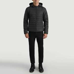 2025 Customize <b>Men's</b> <b>Long</b> Sleeve Outdoor <b>Jacket</b> 100% Polyester Fabric Stand Collar Zipper Style Puffer <b>Jacket</b> For Winter Use - Product Image 5