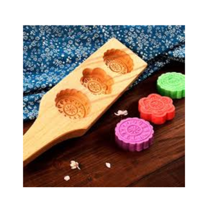 แม่พิมพ์เค้กขนมไหว้พระจันทร์แบบสองรูปแบบทำจากไม้ธรรมชาติ - Product Image 6