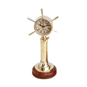 Náutico antiguo latón barco rueda reloj hecho a mano decorativo antiguo náutico latón indio proveedor mayorista - Product Image 4