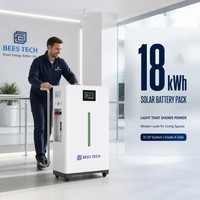 Batterie de stockage d'énergie solaire 18 kWh 51,2 V avec indicateur lumineux LED pour la sauvegarde d'énergie solaire domestique, également disponible en 300 Ah, 314 Ah, 350 Ah