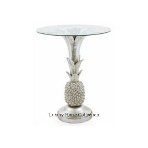 Ananas Design Table d'appoint couleur argent aluminium coulé à la main maison et hôtel meubles décoratifs à des prix raisonnables - Product Image 1