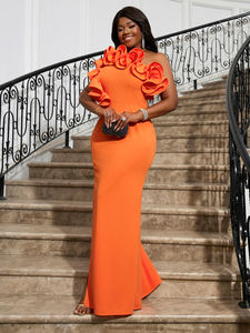 Женское платье с оборками на одно плечо AM040220 - Product Image 2