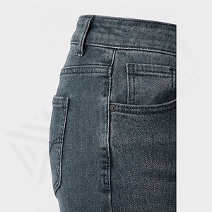 Pantalones Vaqueros de Mezclilla Ajustados para Hombre, Primavera-Otoño, Modernos, Transpirables, Estilo Casual, Combinables con Todo, Duraderos, Personalizados - Product Image 5