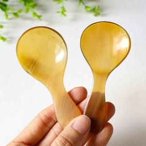 Cuchara de cuerno de búfalo pulido ligero y duradero Cubiertos elegantes para cenar y fiestas - Product Image 3