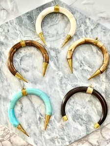 Recién llegado, collar con colgante de cuerno de buey con diseño único de Luna y bloqueo, estilo clásico de India, tamaño personalizable, el mejor precio - Product Image 4