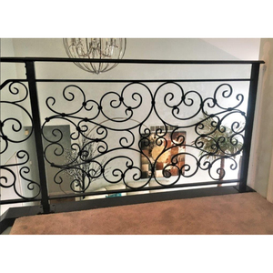 Rampe d'escalier en fer ornemental classique résistante à l'eau, balustre, utilisation hospitalière, intérieur, haute qualité, prix d'usine, vente en gros - Product Image 3