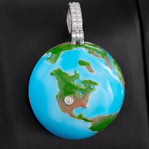 Collar con Colgante Hip Hop Personalizado para Hombre, Chapado en Oro, con Diamantes de Imitación CZ - Product Image 3