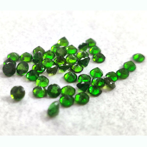 Tourmaline verte naturelle, 3.5mm, facettes rondes, tourmaline véritable, cercle, pierre coupée pour la fabrication de bijoux - Product Image 1