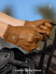 Acheter maintenant Gants d'équitation en cuir noir Gants confortables de qualité supérieure pour hommes Gants souples d'extérieur parfaits pour un usage quotidien - Product Image 5