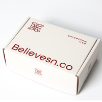 Boîte à bijoux personnalisée rouge foncé emballage en carton écologique avec impression ronde double face carton ondulé et doublure en éponge