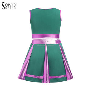 Uniformes de Animadoras de Alta Calidad con Diseño Más Reciente, Precio de Fábrica, Uniformes de Animadoras Juveniles Sublimados, Nuevos Modelos de Disfraces para Niñas - Product Image 4