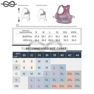 Sujetadores deportivos de alto impacto para mujer, sujetadores de entrenamiento de Yoga con espalda cruzada acolchada, soporte máximo durante actividades deportivas - Product Image 6