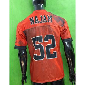 Camiseta de fútbol en blanco Hip Hop deportes malla práctica camiseta de fútbol Lisa camiseta de fútbol personalizada sublimación uniforme - Product Image 6