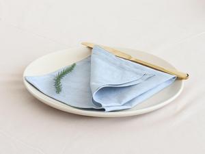 100% servilletas de tela de lino en óxido, servilletas de fiesta de boda de Navidad suavizadas hechas a mano para cocina servilletas de lino suave - Product Image 3