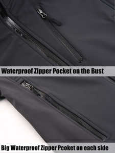 Abrigo de senderismo a prueba de viento para hombre, impermeable, Softshell, transpirable, ligero, térmico, lluvia, viaje, prendas de vestir exteriores - Product Image 4