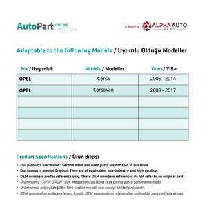 Perno de Manija Interior de Puerta para Opel Corsa y Corsavan - Product Image 2