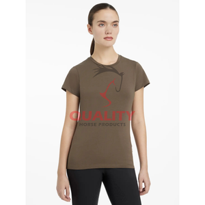 Femmes 2025 chemise équestre respirante légère été haut d'équitation évacuant l'humidité tissu extensible hauts athlétiques - Product Image 4