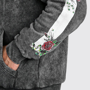 2025 nuevas sudaderas con capucha con logotipo personalizado lavado con ácido 100% algodón mezclado y sudaderas con capucha lavadas con ácido térmico de alto diseño para Unisex - Product Image 4