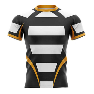 Camiseta de fútbol americano con diseño personalizado, Camiseta deportiva de ajuste holgado de 100 poliéster, uniforme de rugby transpirable - Product Image 4